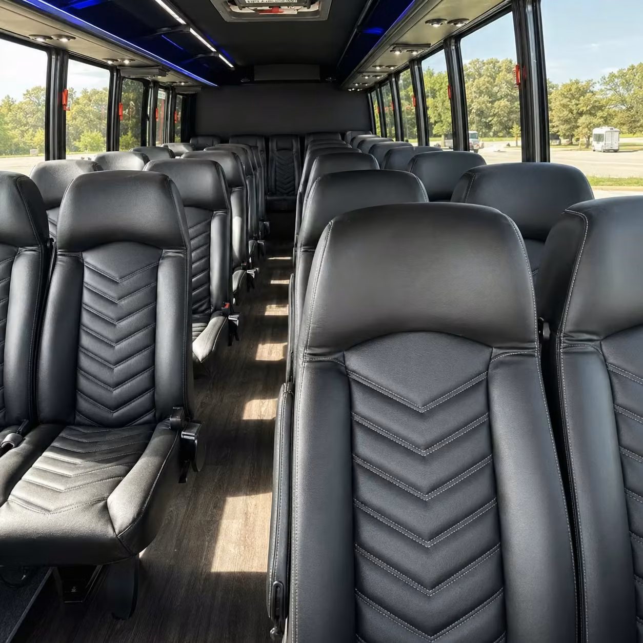 35 passenger minibus inside