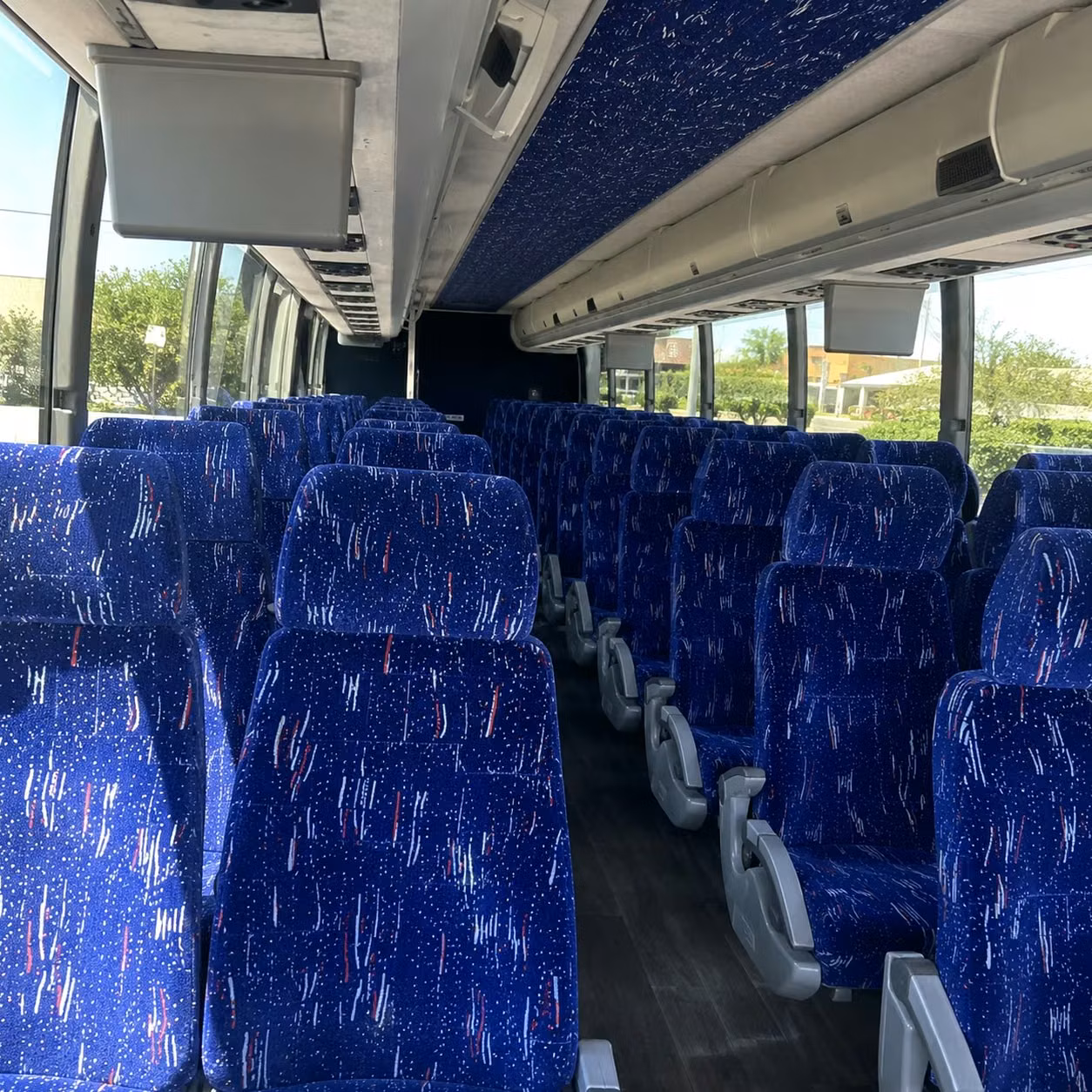 56 passenger charter bus interior