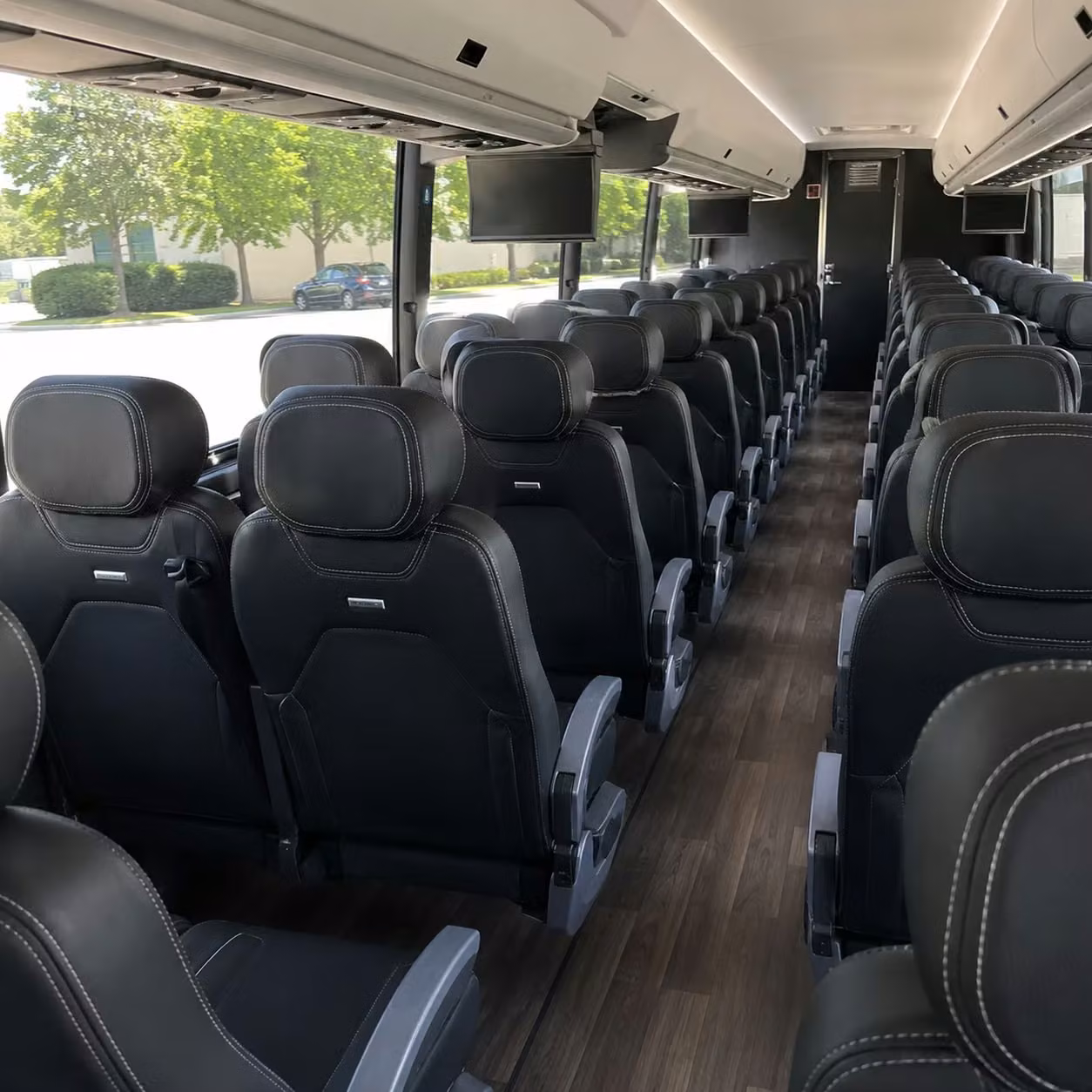 santa barbara charter bus rental inside